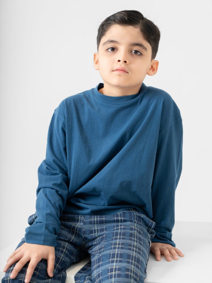 Pijama Confort Navideño Azul KIDS